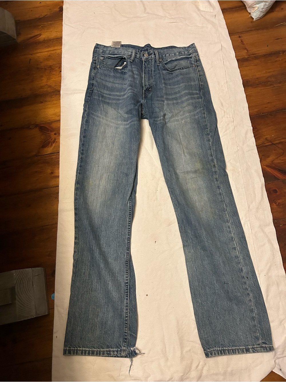 Levi's Faded Blue Straight-Leg Jeans 34x34 514 slim straight
